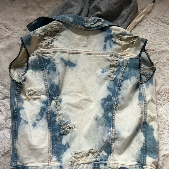 NSF Denim Hooded Vest - Picture 6 of 6
